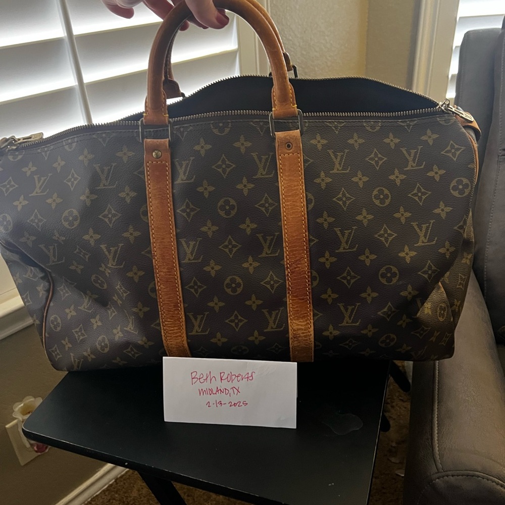 Louis Vuitton Brown Monogram Keepall 50